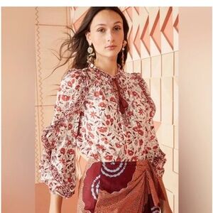 Ulla Johnson Azeala Floral top size 0 like New